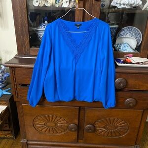 Alfani Royal Blue V-Neck Blouse
